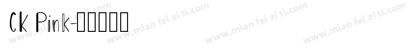 CK Pink字体转换